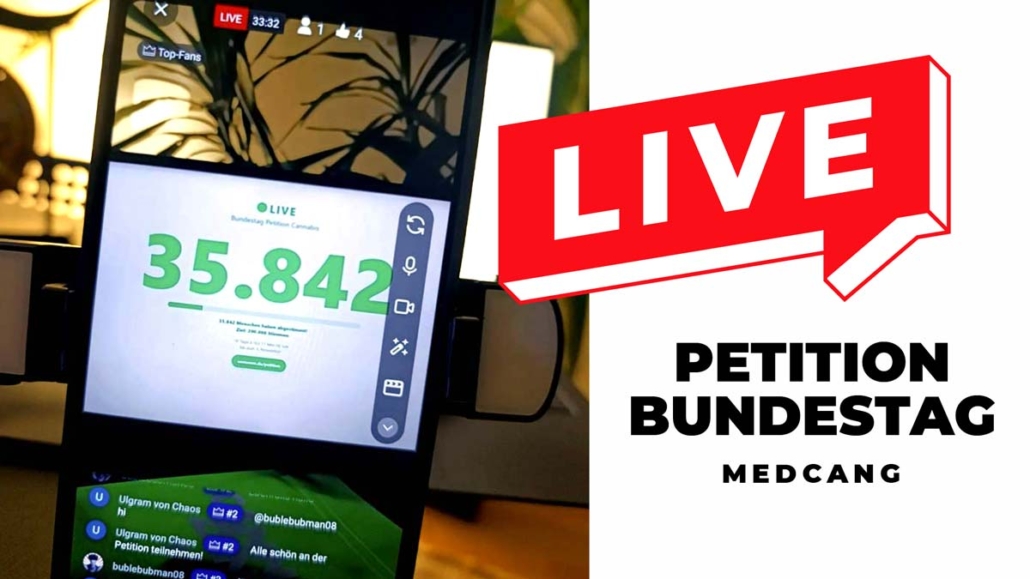 cannabis-petition-bundestag-medizin-apotheke-versand-arzt-pflicht-live-stream-youtube-tiktok-instagram-cannazen